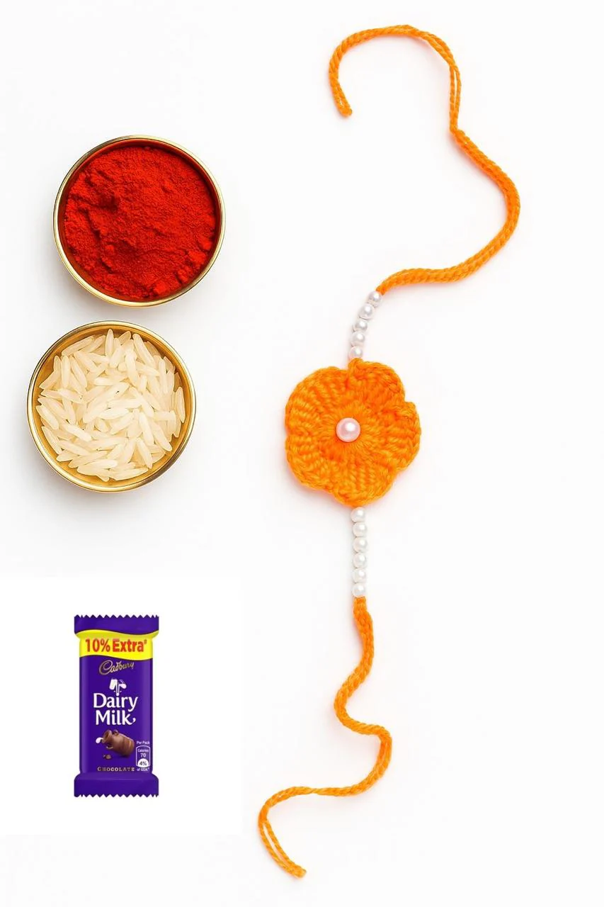 🎁 Handcrafted Crochet Rakhi – Celebrate the Sibling Bond Beautifully