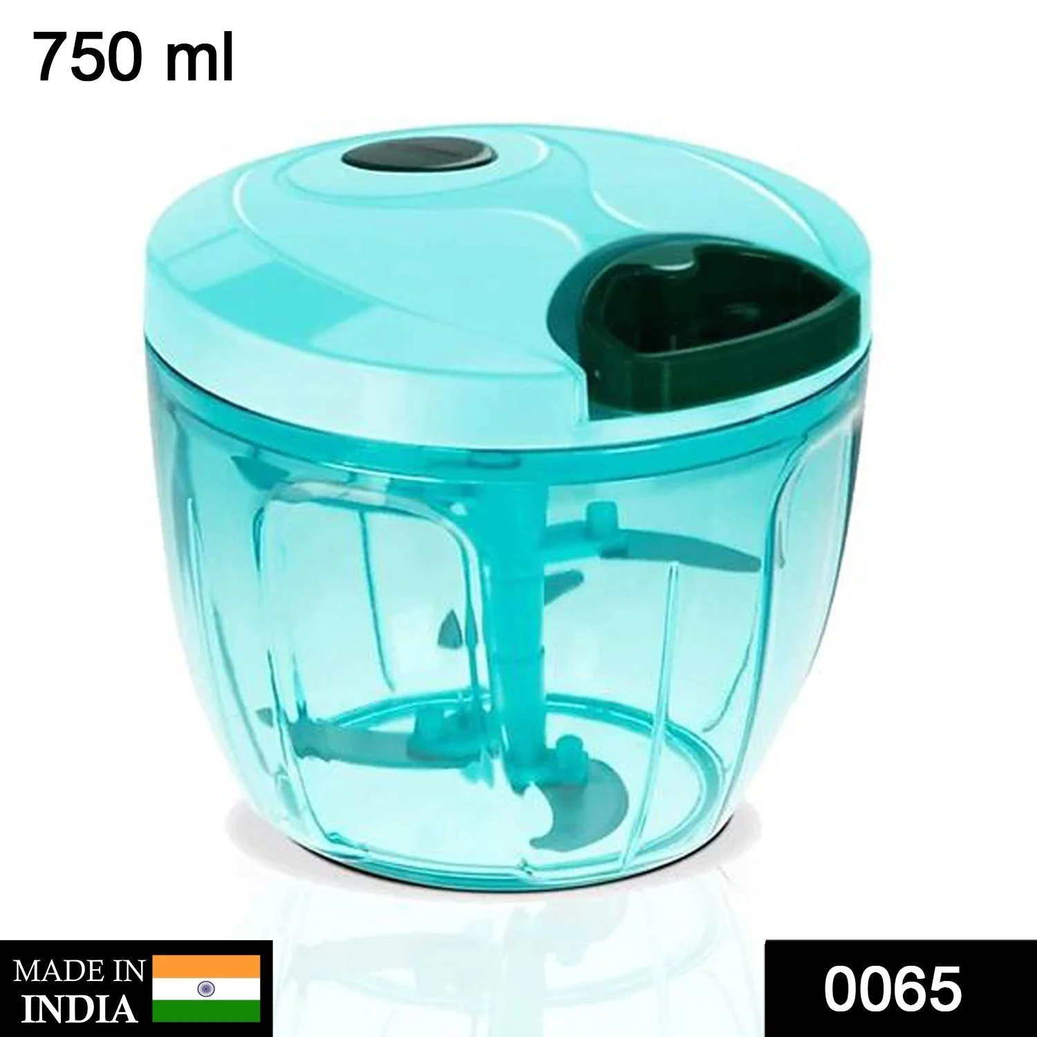 Manual Stainless Steel Compact Extra Sharp Hand Held Vegetable Chopper / Slicer with 5 Blades - Image 2