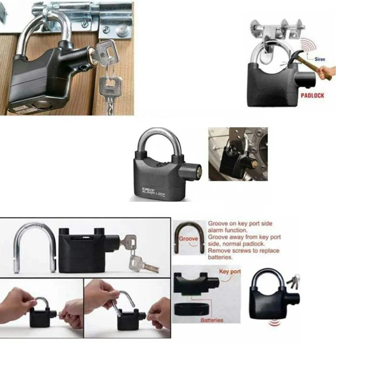 Anti Theft Security Pad Lock with Smart Alarm - Image 5