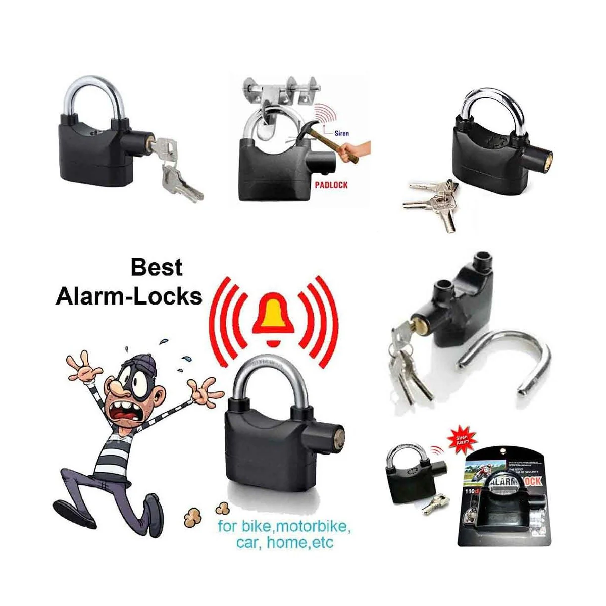 Anti Theft Security Pad Lock with Smart Alarm - Image 6