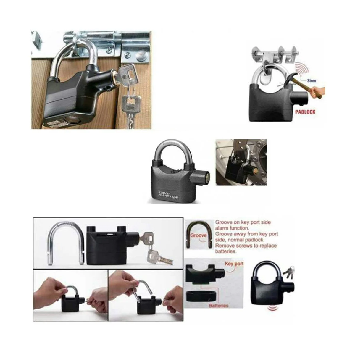 Anti Theft Security Pad Lock with Smart Alarm - Image 7