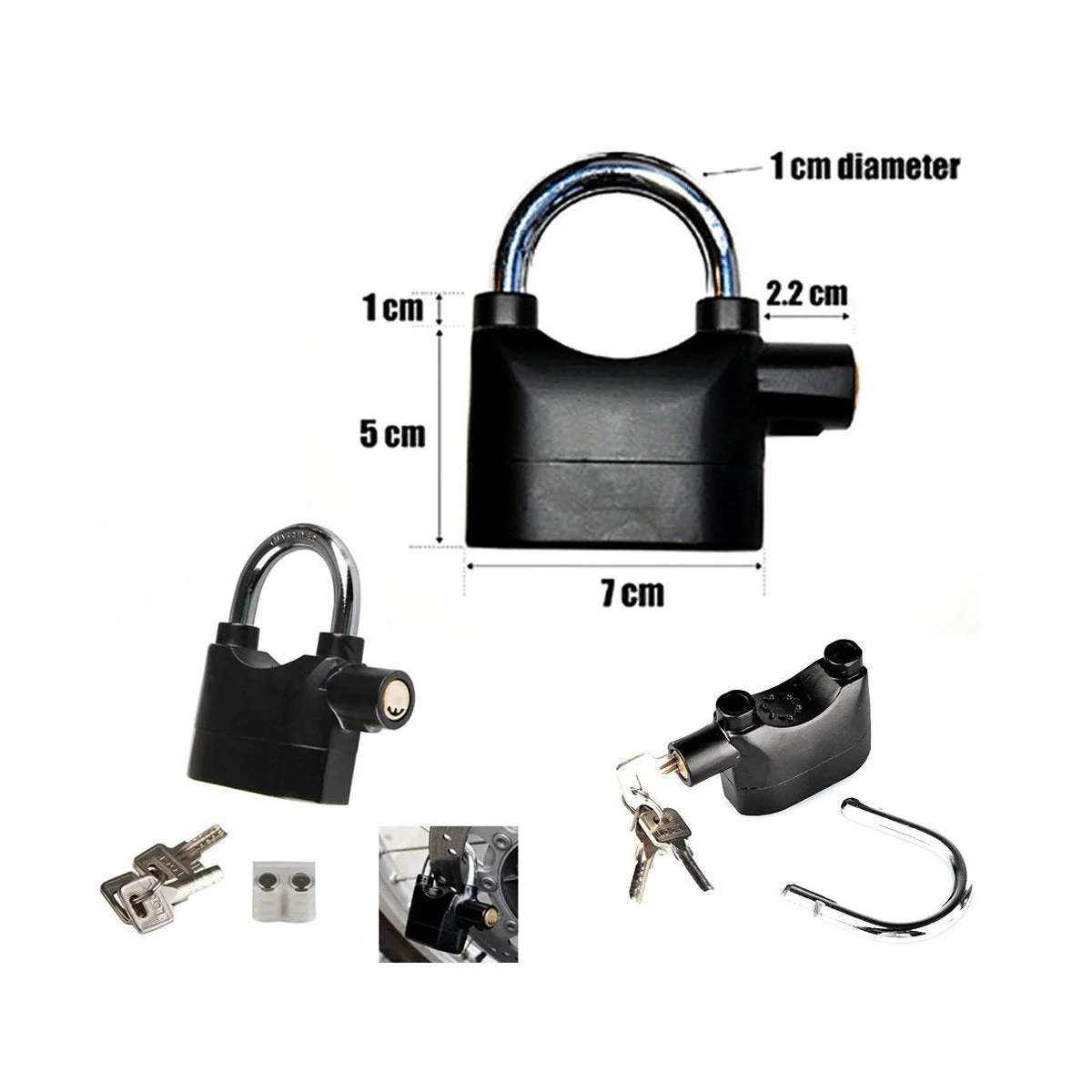 Anti Theft Security Pad Lock with Smart Alarm - Image 8