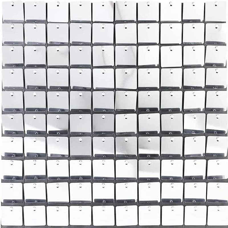 1 Ft X 1 Ft Silver Color Shimmer Wall Panels Great