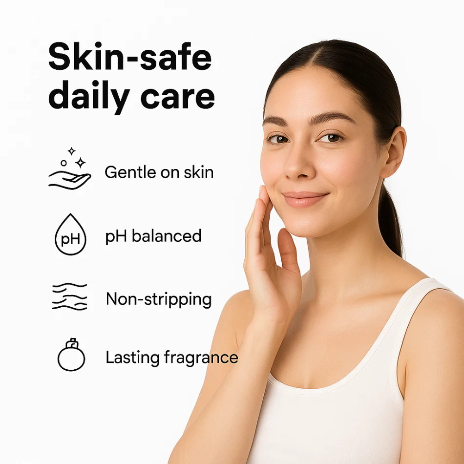 1% Salicylic Acid + 1% Vitamin C Daily Body Wash 200ml – Clear & Bright Skin - Image 5