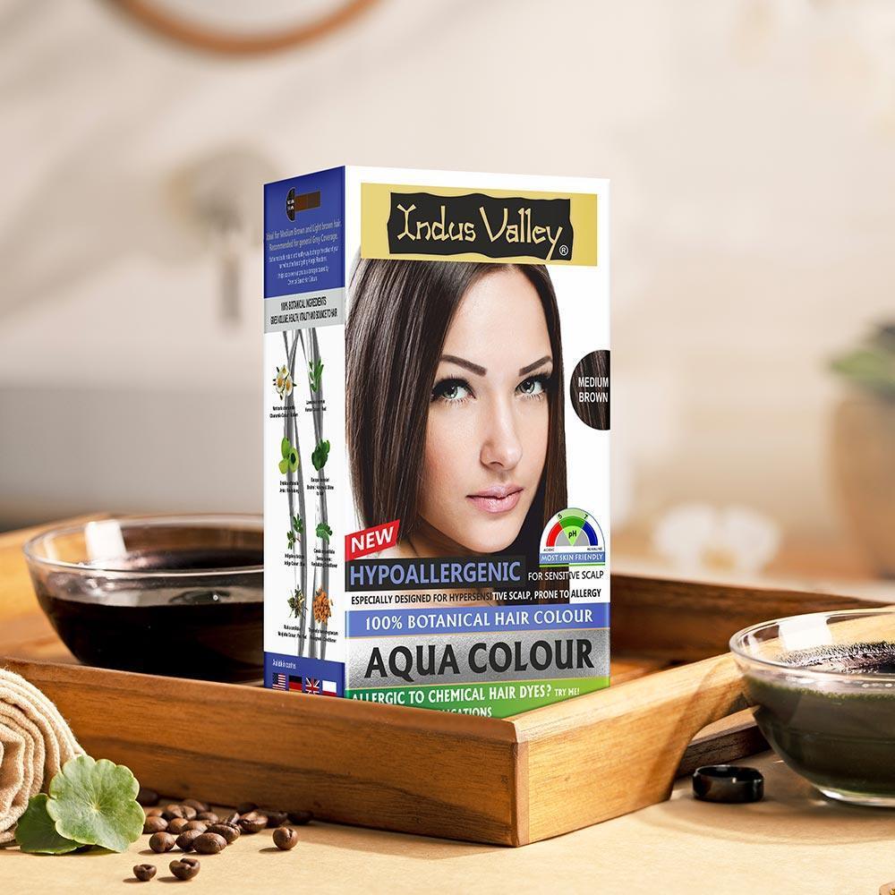 100% Botanical Hypo Allergic Aqua Colour for Hair - Available in 4 Shades - Image 108