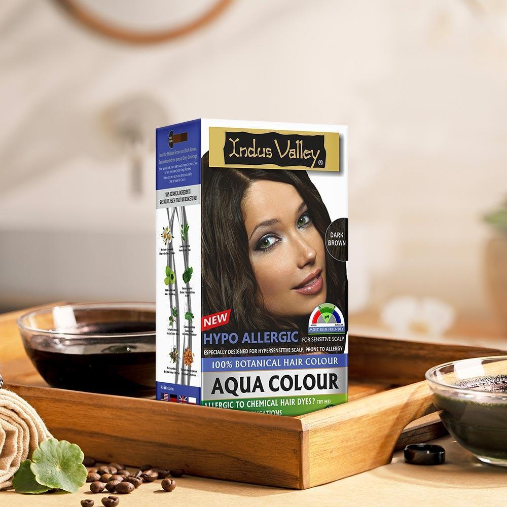 100% Botanical Hypo Allergic Aqua Colour for Hair - Available in 4 Shades - Image 48