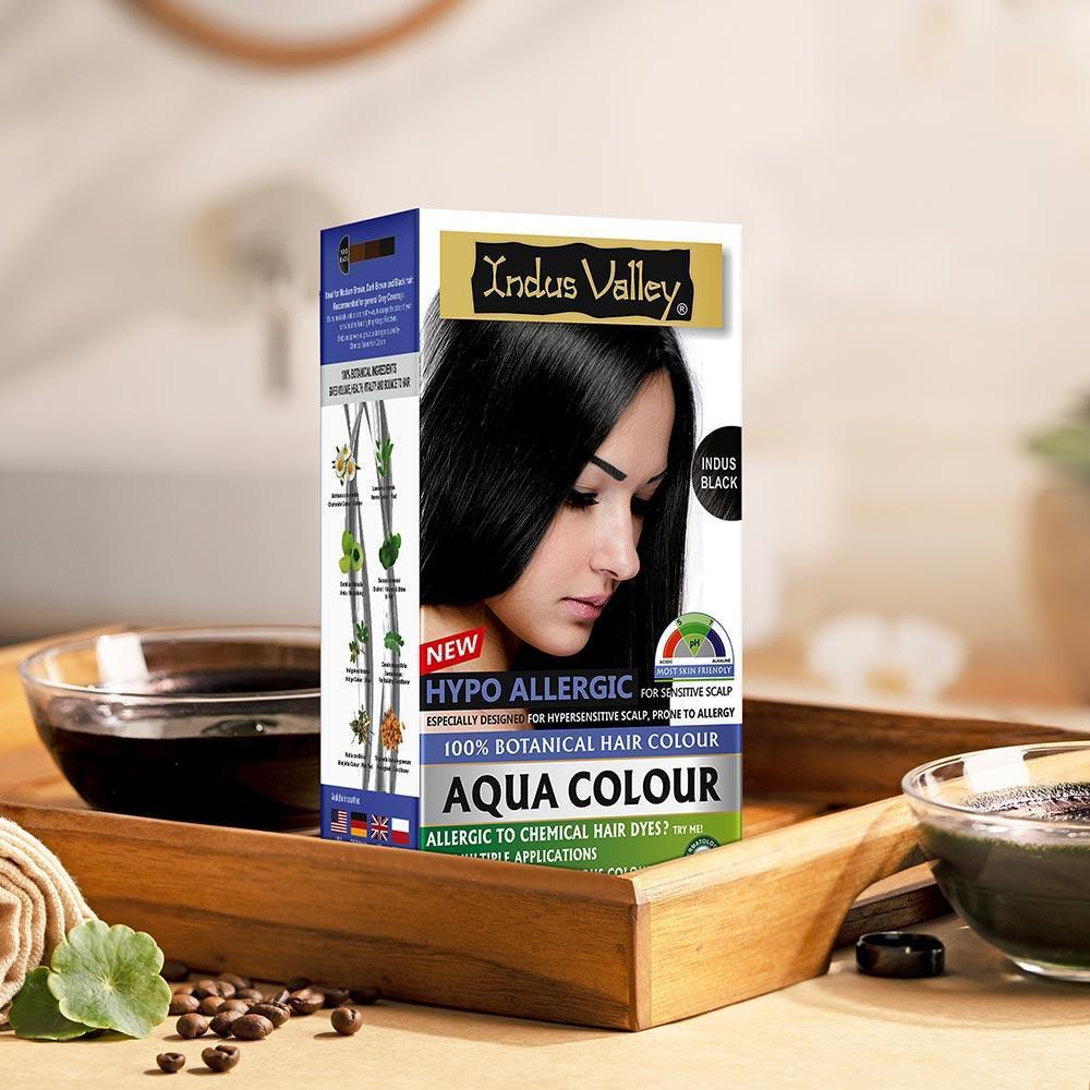 100% Botanical Hypo Allergic Aqua Colour for Hair - Available in 4 Shades - Image 84