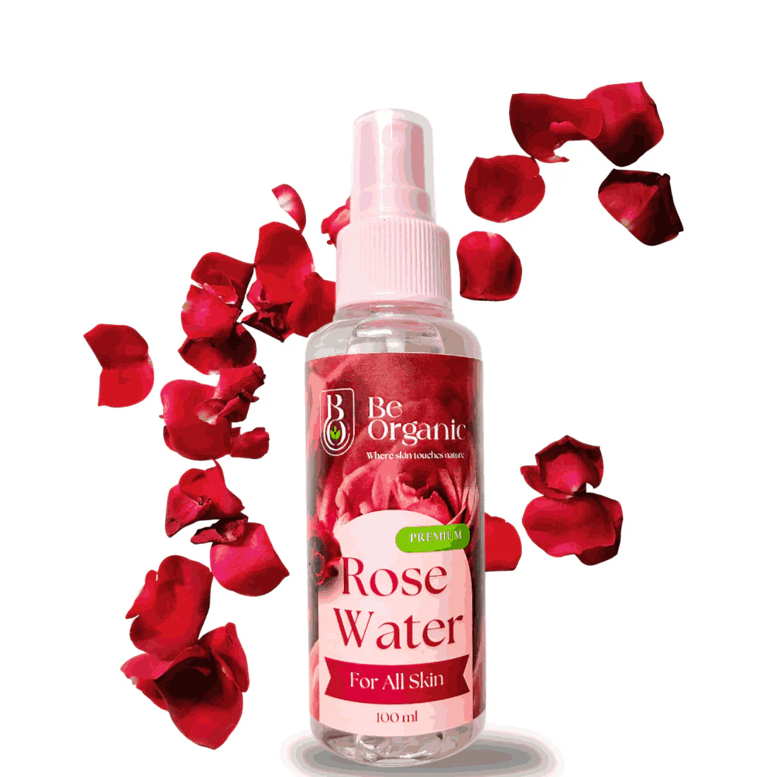 100% Pure Organic Rose Water for Face, Skin 100ml - Image 3