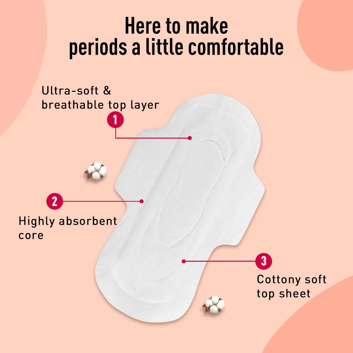 100% Rash Free XL Sanitary Pads For Heavy Flow (1 Pack of 30 Pads) - Image 6