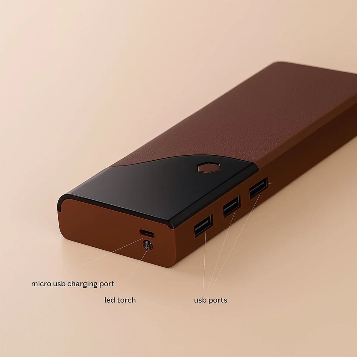 10000 mAh 15W Power Bank With LED Battery Display & Led Light - Star - Image 5