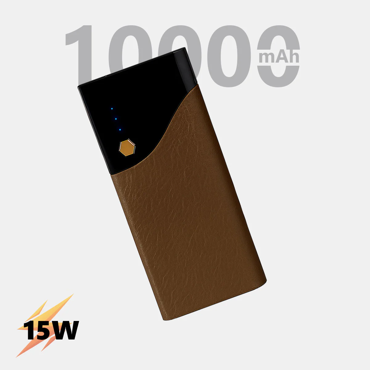 10000 mAh 15W Power Bank With LED Battery Display & Led Light - Star - Image 9