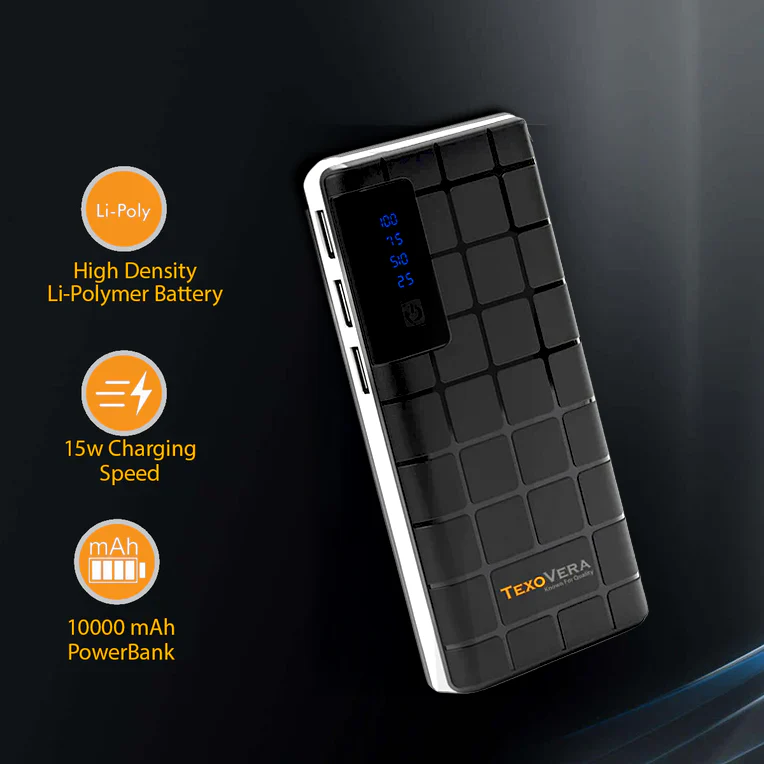 10000 mAh 15W Power Bank With LED Battery Display (6 Month Warranty) - Image 2
