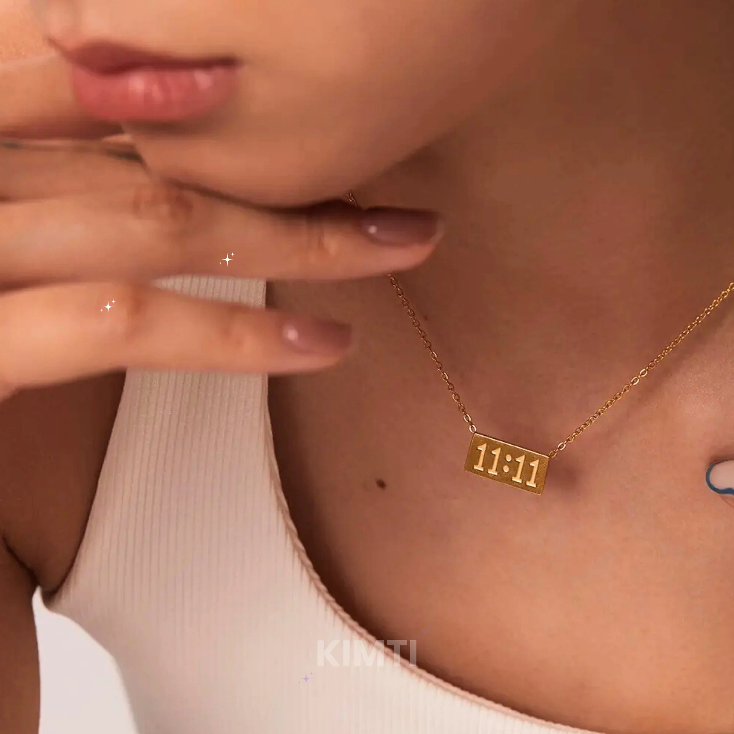 11:11 Manifestation Necklace -  Anti Tarnish 18K Gold Plated - Image 4