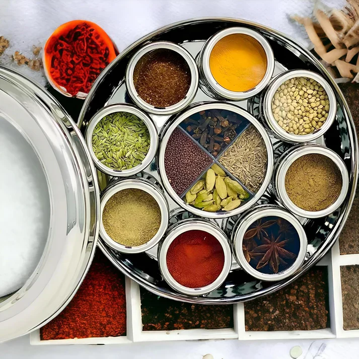 12 in 1 Stainless Steel Masala Box - Image 80