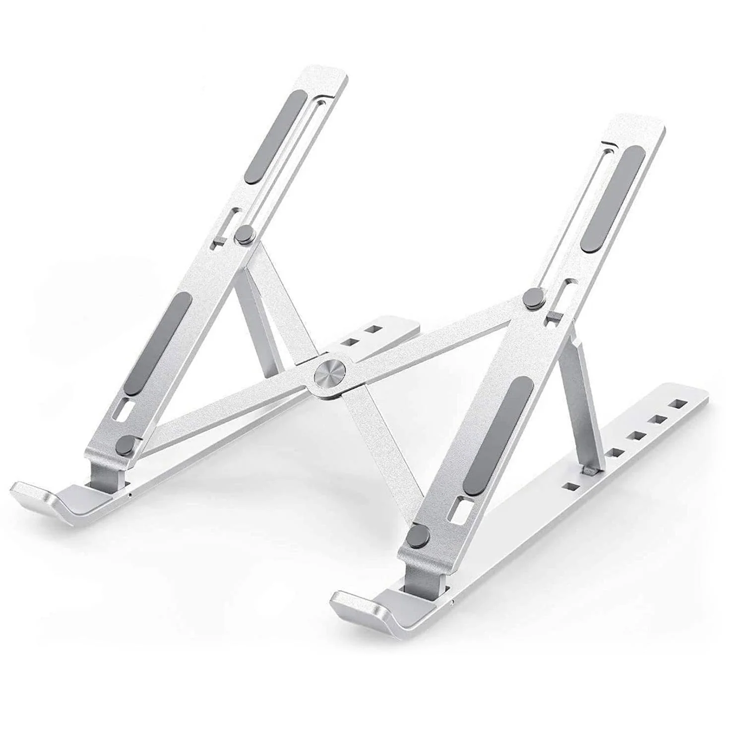 Laptop Stand for Desk | Metal Portable Laptop Stand, with 7 Adjustable Angles | Laptop Riser, Phone, and Tablet Stand | Compatible for All Laptop - Image 4