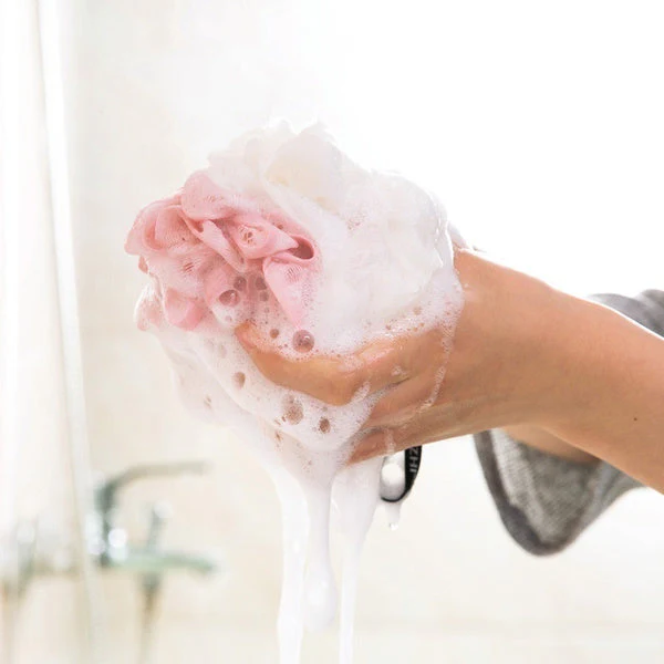 B Bath Sponge Round Loofah and Back Scrubber for Men and Women - Image 3