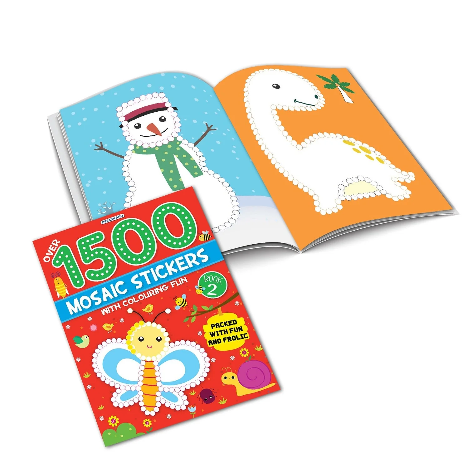 1500 Mosaic Stickers Book 2 with Colouring Fun  - Sticker Book for Kids Age 4 - 8 years - Image 4
