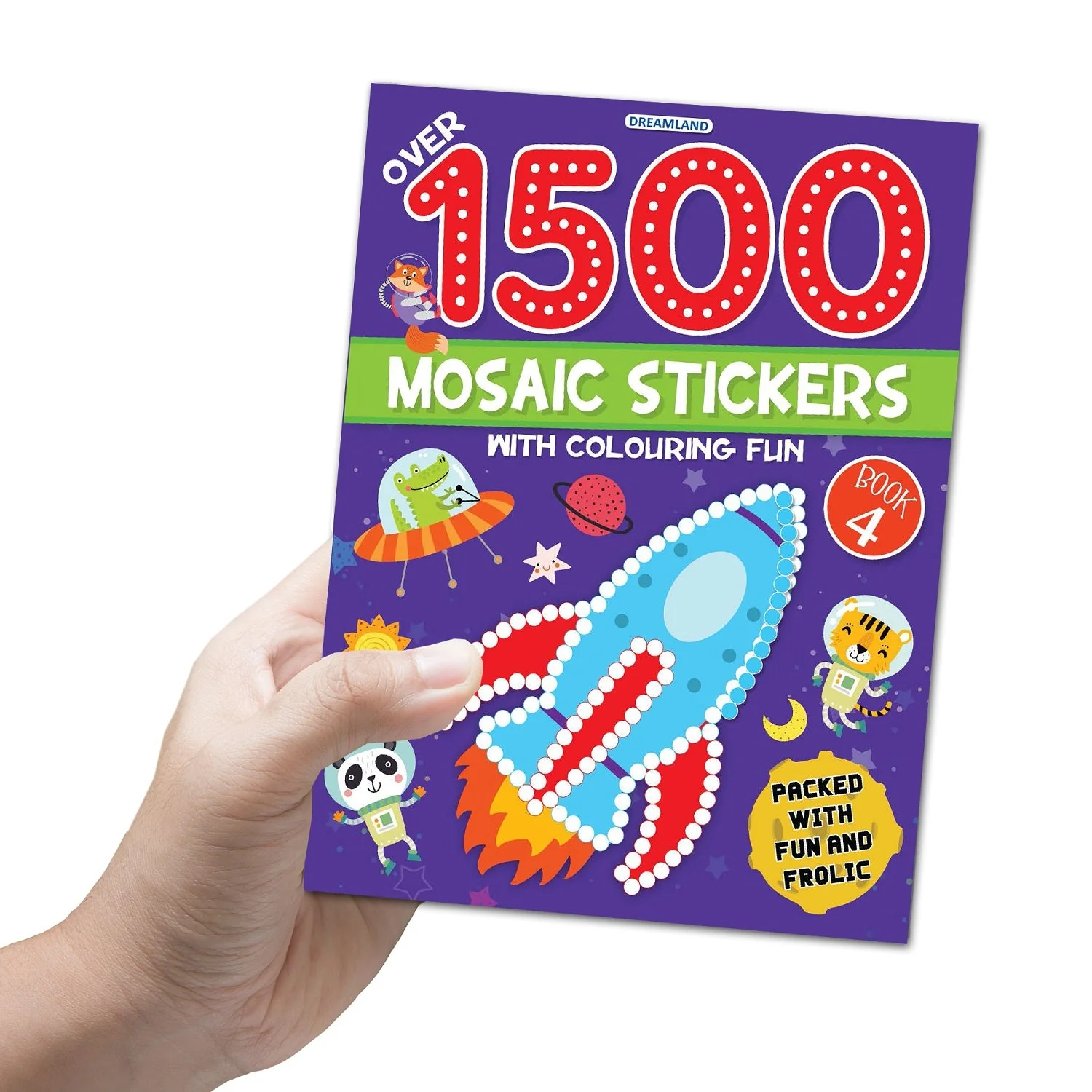 1500 Mosaic Stickers Book 4 with Colouring Fun  - Sticker Book for Kids Age 4 - 8 years - Image 2