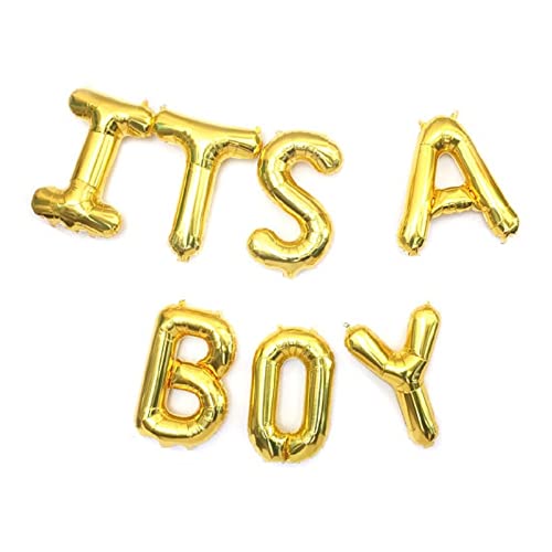 16 Inch Golden It's A Boy 7 Letters Foil Balloon - Image 2