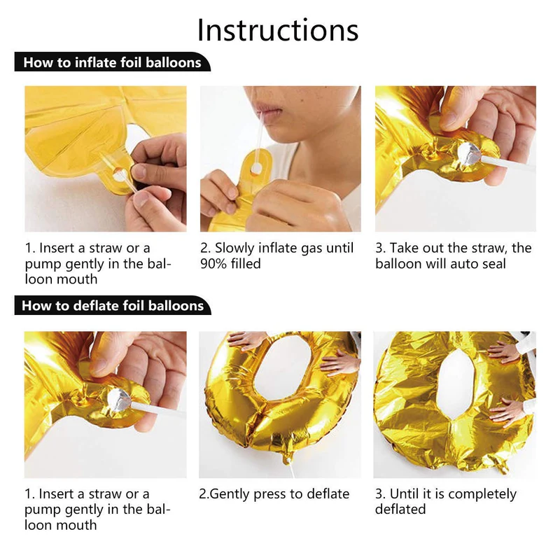 16 Inch 'Party' Letter Foil Balloon (Golden)(Pack of 1) - Image 4