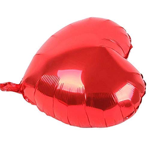 16 Inch Red Heart Shape Foil Balloon (Pack of 8) - Image 2