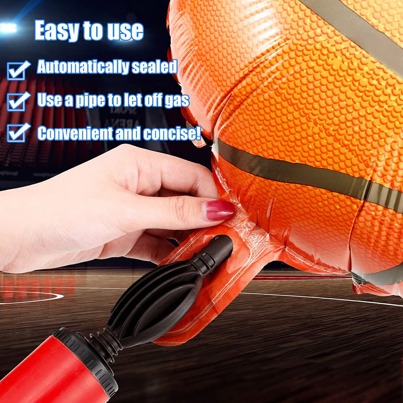 18 Inch Basketball Shape Foil Balloon (Multicolor) (Pack of 1) - Image 3
