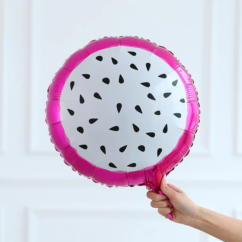18 Inch Dragon Fruit Shape Foil Balloon (Multicolor) (Pack of 1) - Image 2