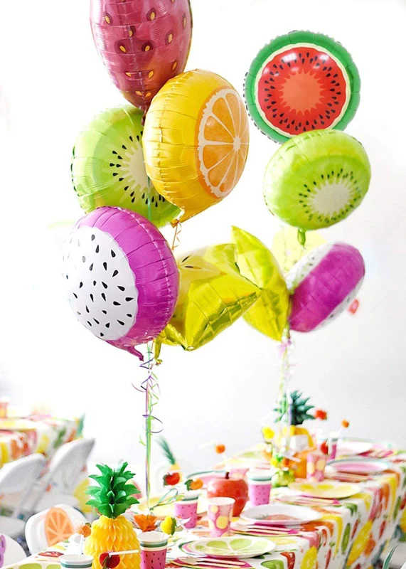 18 Inch Dragon Fruit Shape Foil Balloon (Multicolor) (Pack of 1) - Image 5