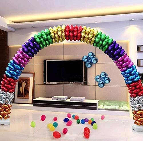 18 Inch Red Four Pestals Flower Shaped Aluminum Foil Balloon (Pack of 1) - Image 3