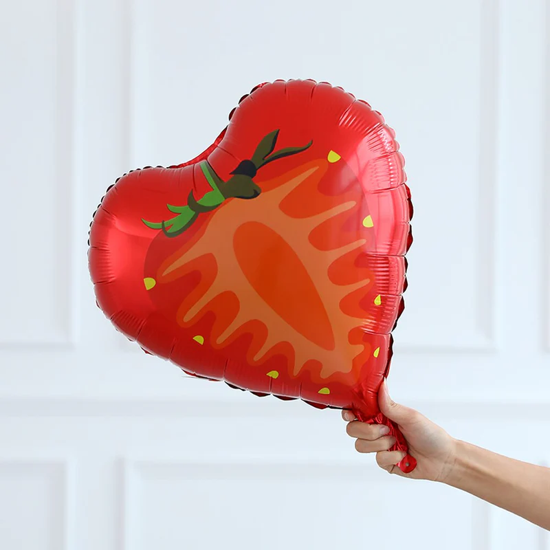 18 Inch Starberry Fruit Shape Foil Balloon (Multicolor) (Pack of 1) - Image 2