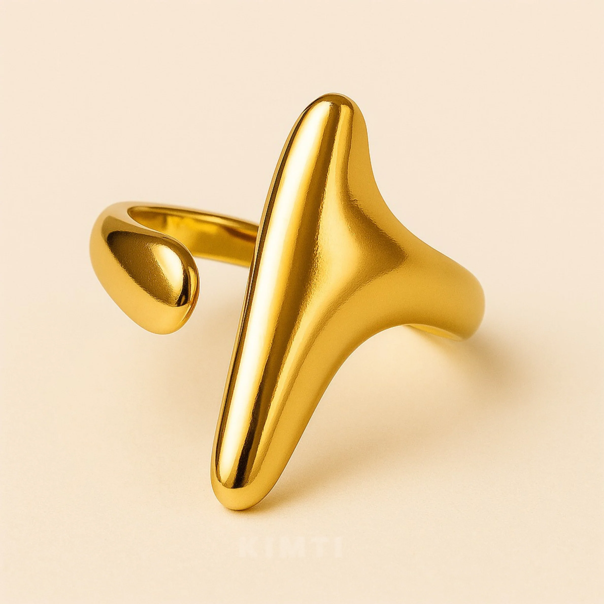 18K Gold Plated Kaira Luxe Ring for Women - Image 3