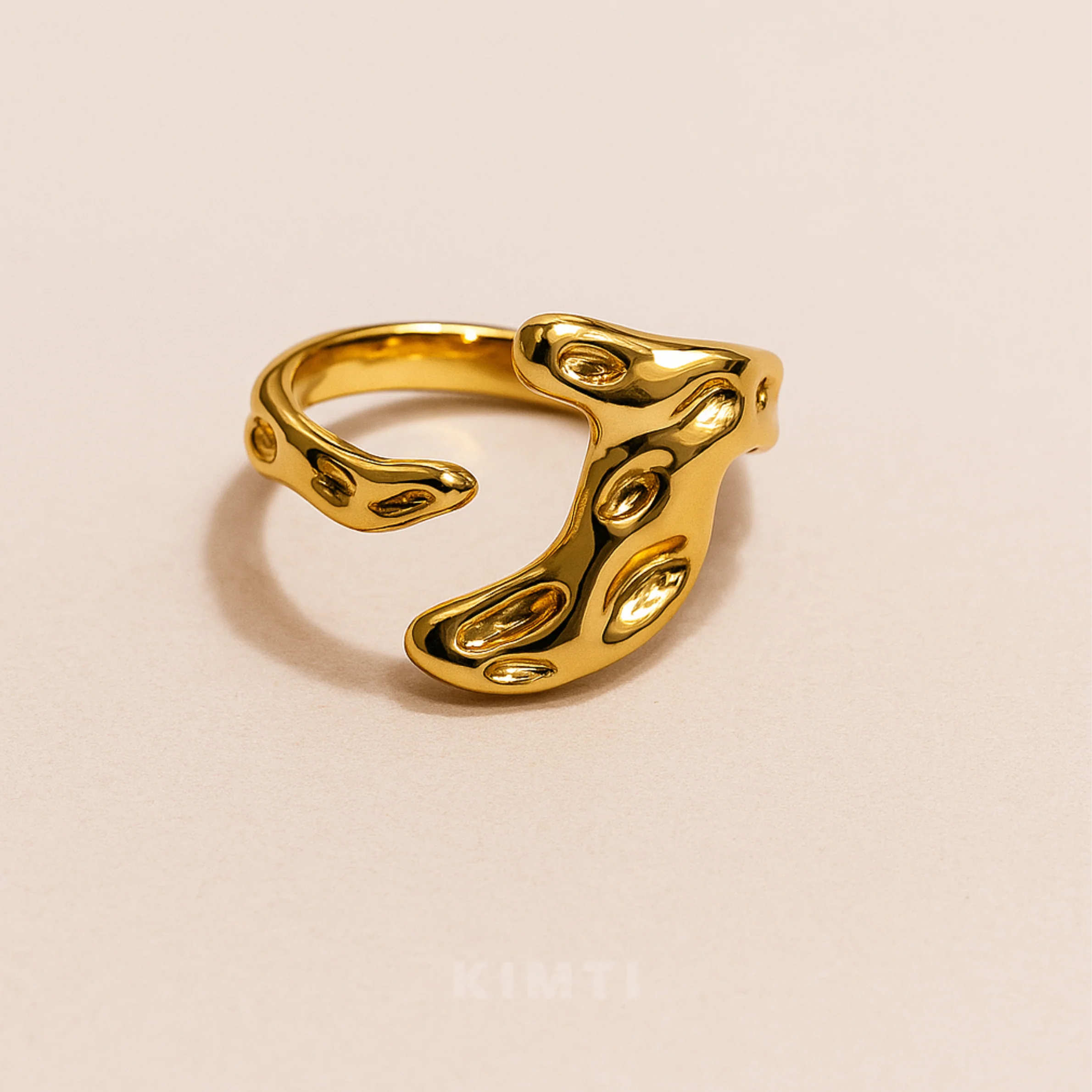 18K Gold Plated Vintage Ring for Women - Image 2