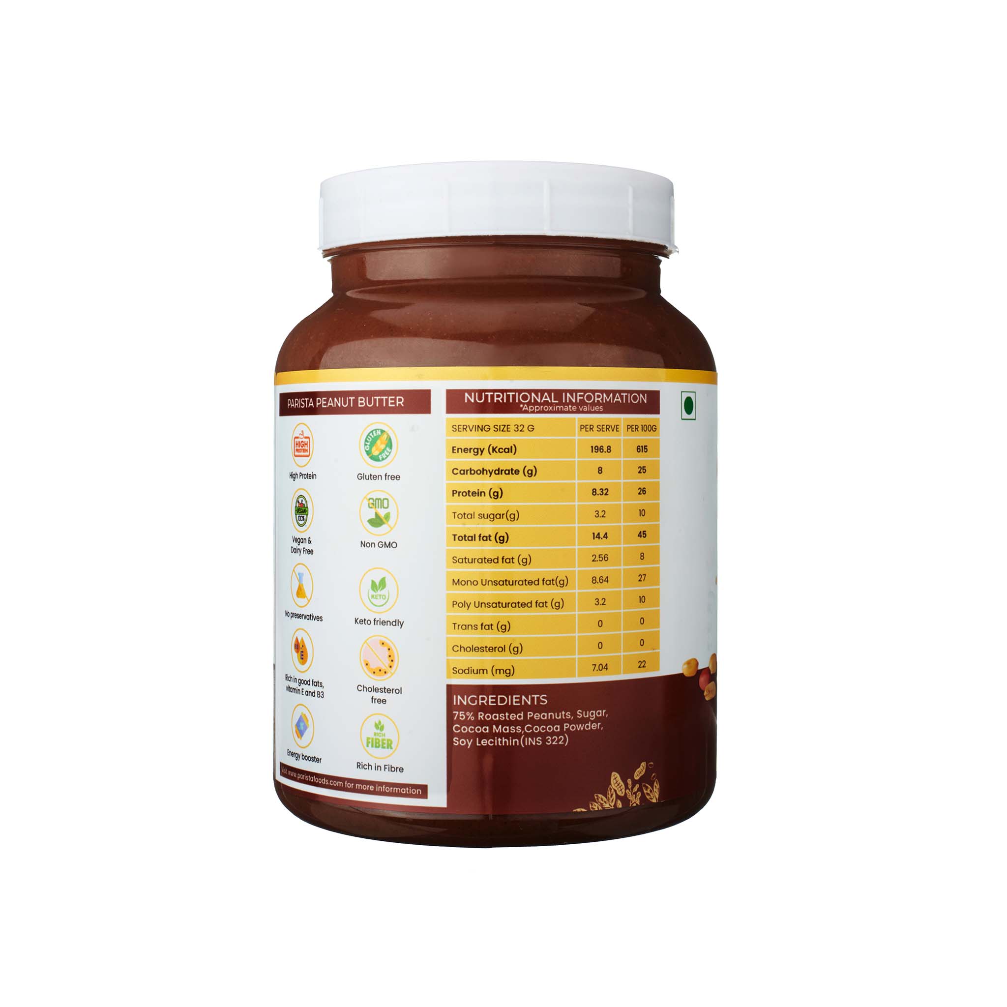 1KG Creamy Dark Chocolate Peanut Butter - Image 8