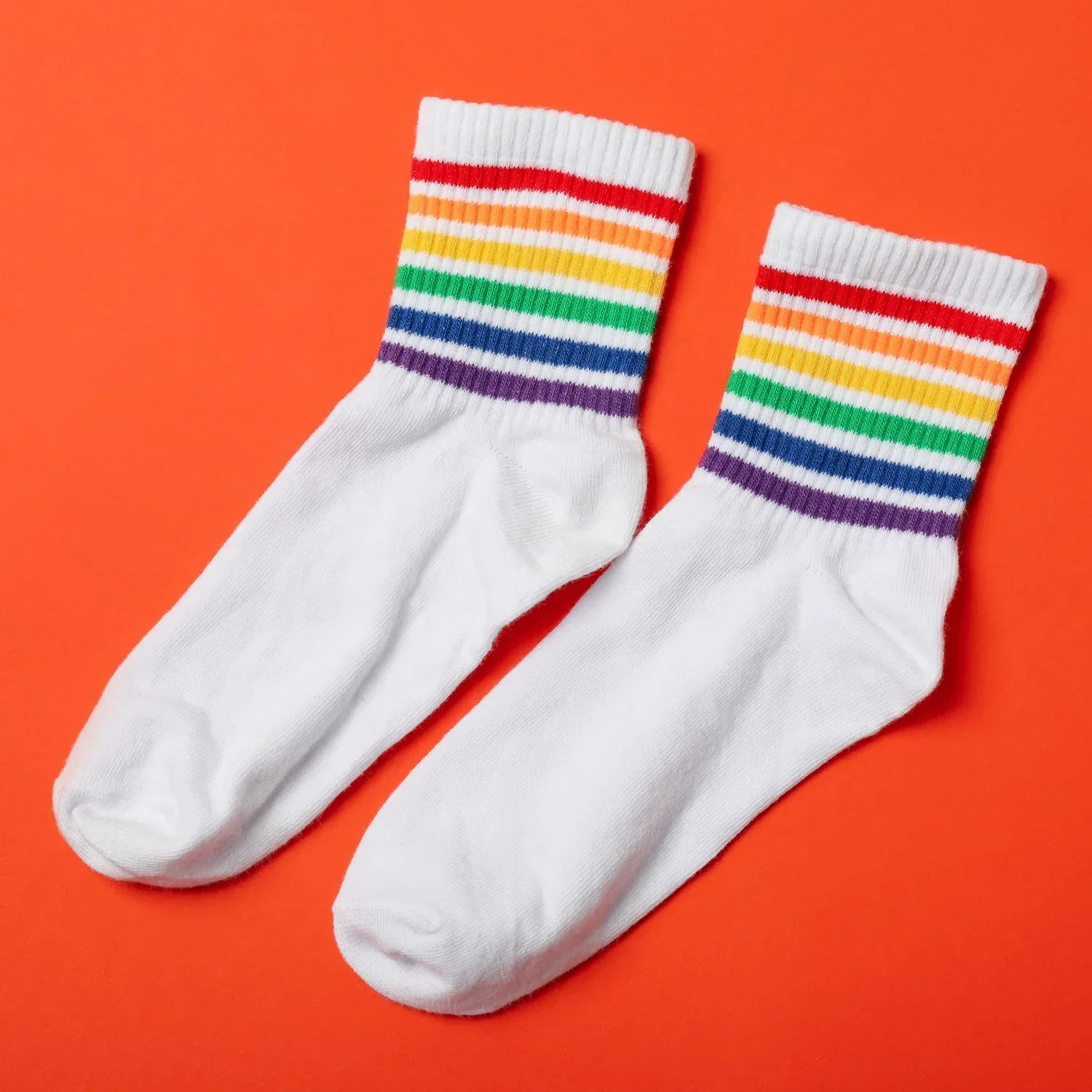 1PAIR SOCKS PRINTED TRENDY MULTIPLE DESIGNER SOCKS (3 Different Size / Mix Design) - Image 4
