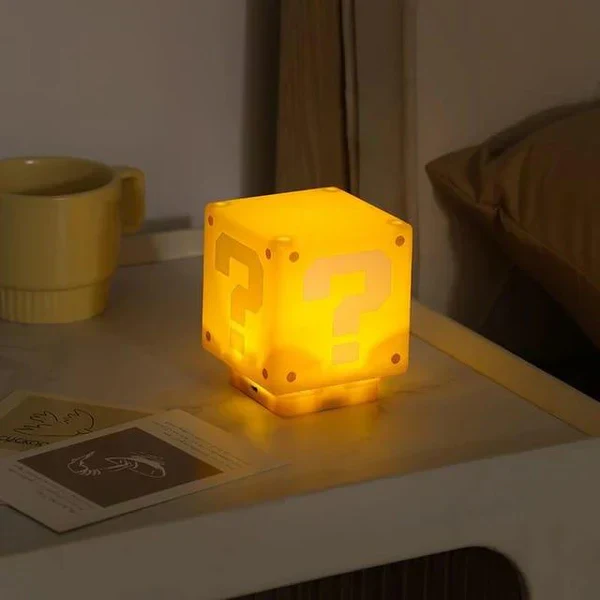 1UP: Sound Enabled Question Block Arcade LED Lamp Night Light for Gamers - Image 8