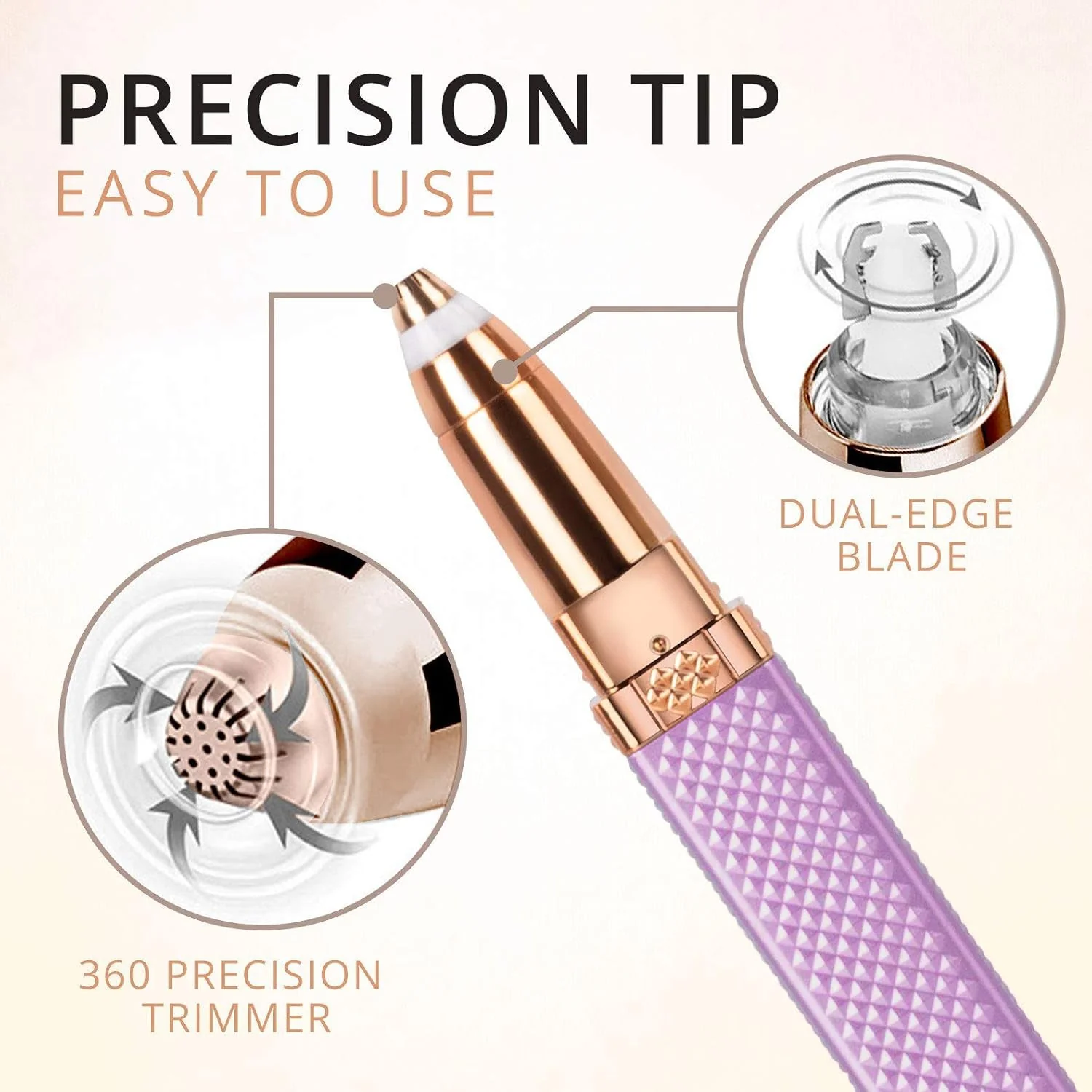 2-in-1 Eyebrow Razor & Painless Hair Shaver (1 Pc), Hair accessories - Image 6