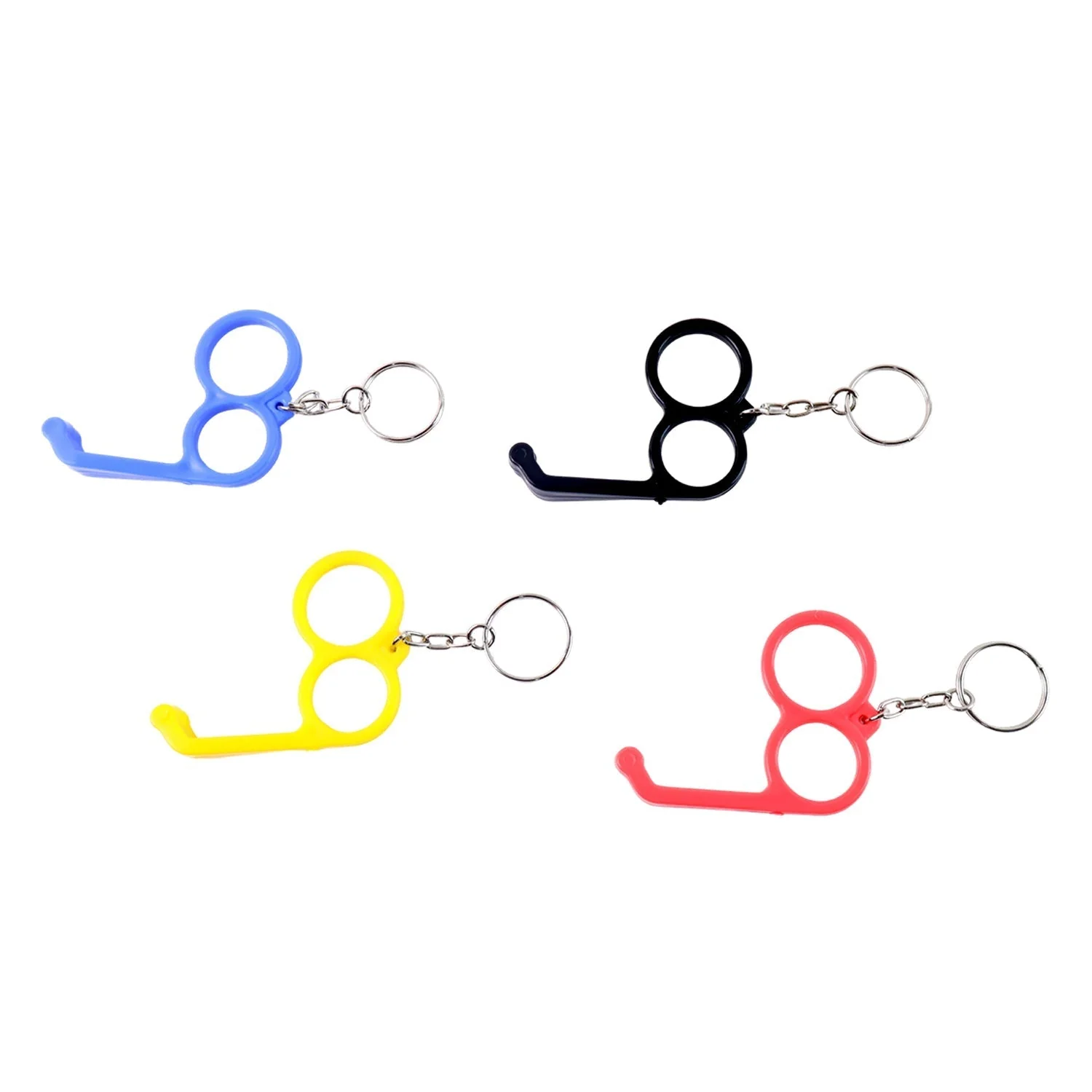 -in-1 Plastic Dual-Finger Mobile Stand cum Keyring (1 Pc, Mixed Color) - Image 5