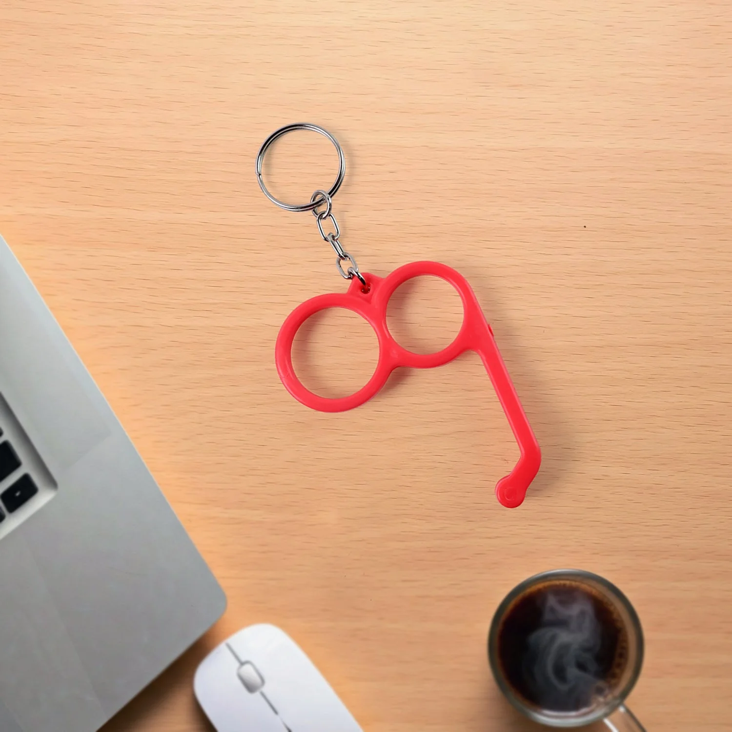 -in-1 Plastic Dual-Finger Mobile Stand cum Keyring (1 Pc, Mixed Color) - Image 6