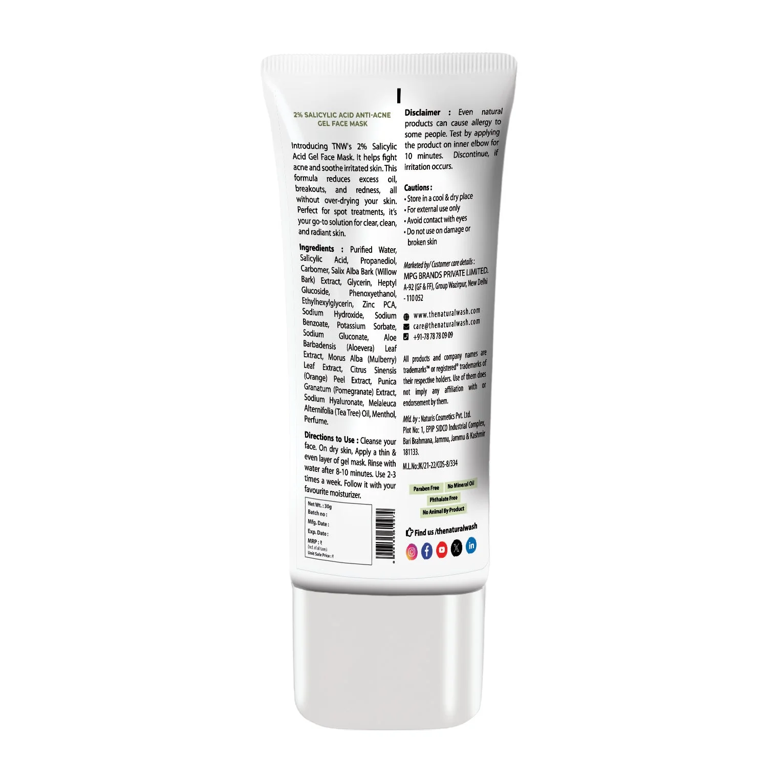 2% Salicylic Acid Anti-acne Gel Face Mask for Spot-free Skin. - Image 7
