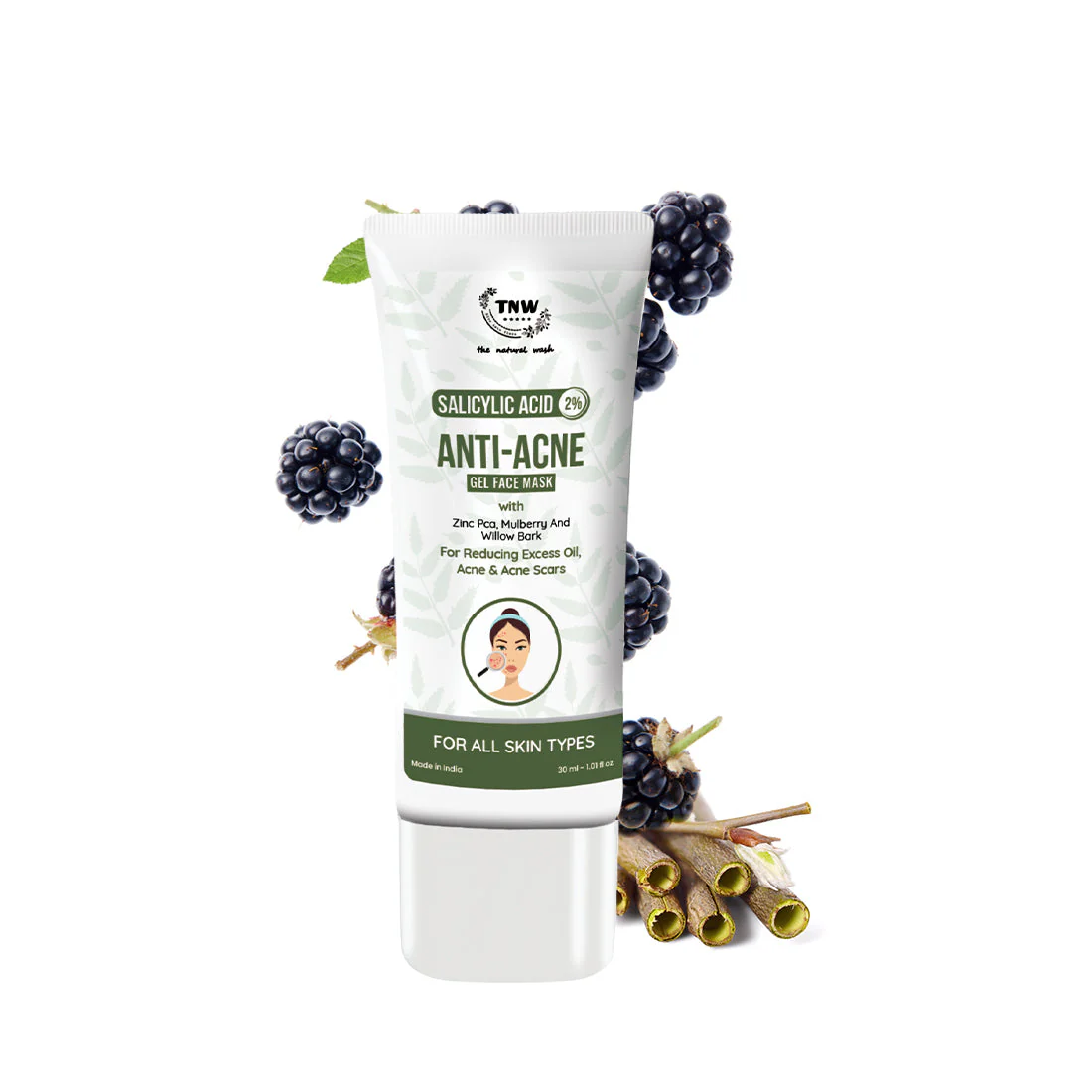 2% Salicylic Acid Anti-acne Gel Face Mask for Spot-free Skin (SC)