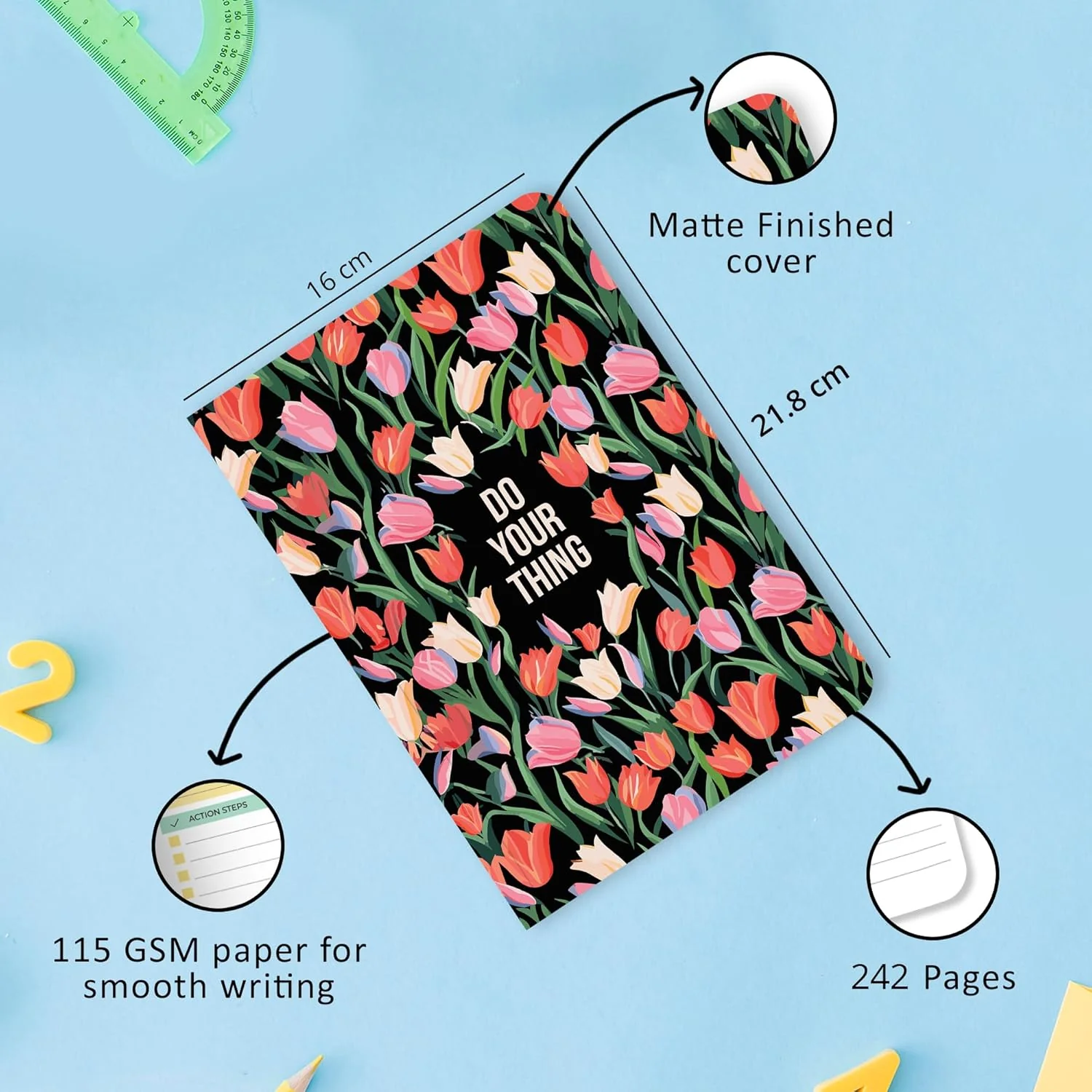 2025 Undated Annual Planner Kit - Floral - Image 4