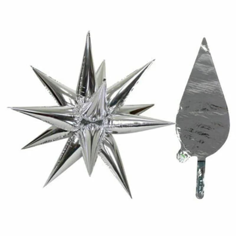 22 Inch 4D Explosion Silver Star Foil Balloon - Image 3
