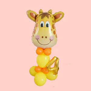 22 Inch Cute Giraffe Head Shape Foil Balloon (Multicolor) (Pack of 1) - Image 5