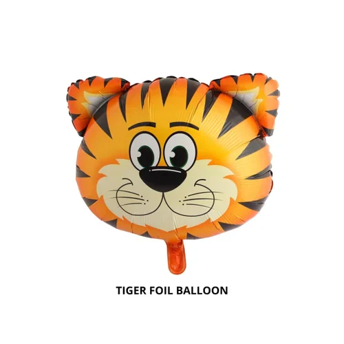 22 Inch CuteTiger Head Shape Foil Balloon (Multicolor) (Pack of 1) - Image 2