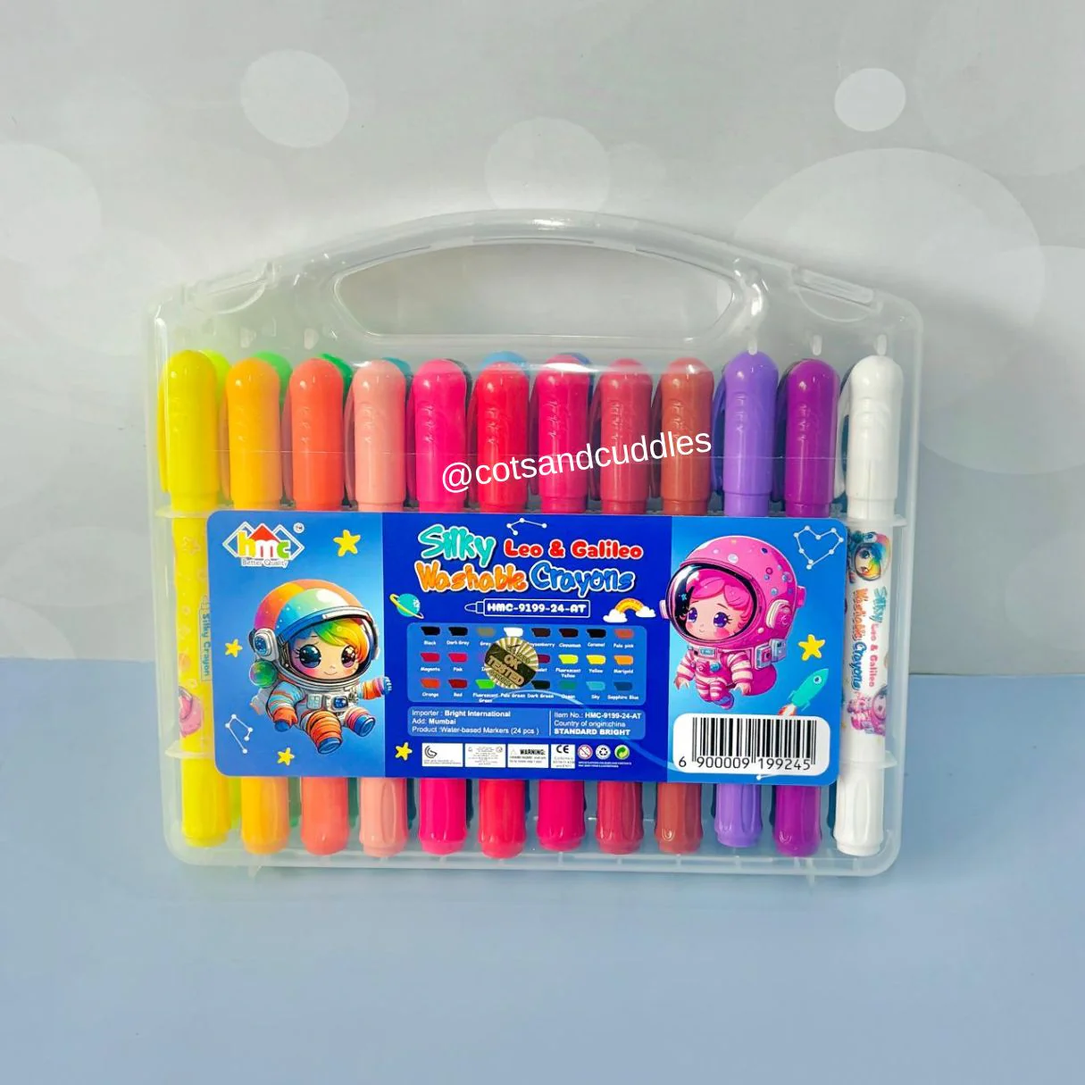 24 Colors Silky Washable Crayons for Art Painting Effects - Image 3