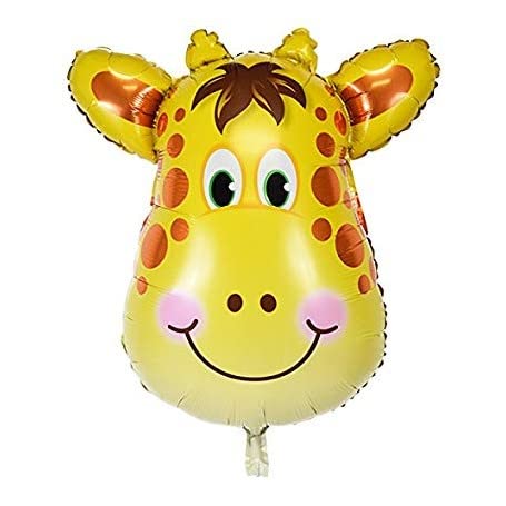 24 Inch Multicolor Animal Foil Balloon Set  Supplies (Pack of 5) - Image 3