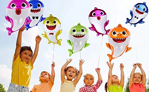 25 Inch Baby Shark Shaped Foil Balloon (Green) (Pack of 1) - Image 5