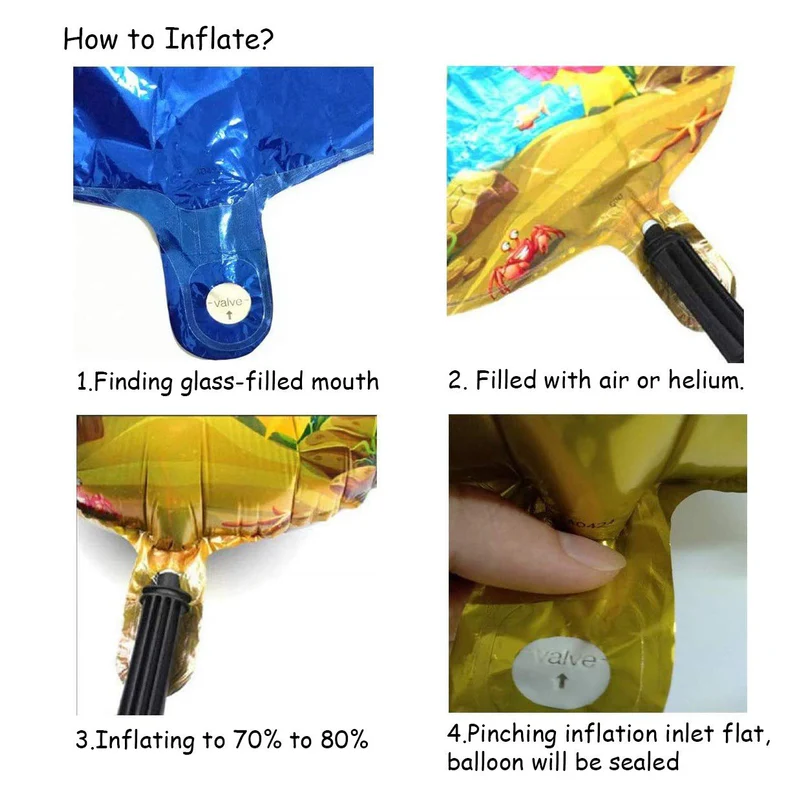 25 Inch Baby Shark Shaped Foil Balloon (Yellow) (Pack of 1) - Image 5