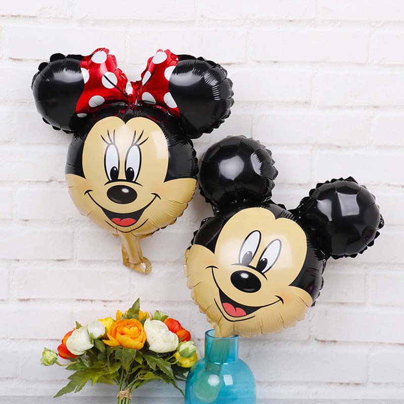 25 Inch Minny Head Multicolor Foil Balloon  (Pack of 2) - Image 3