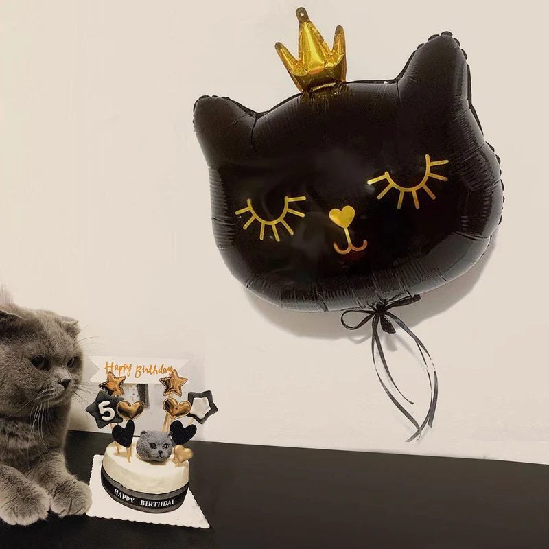 26 Inch Black Cat Kitty Princess Balloon (Pack of 1) - Image 3